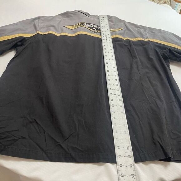 Harley Davidson VTG Men’s Embroidered Grey Button Up Shirt Size 3XL - Picture 7 of 7